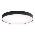 Griestu lampa CLEO ar kustības un krēslas sensoru, 6xE27/24W/230V, Ø 80 cm, melna