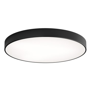 Griestu lampa CLEO ar kustības un krēslas sensoru, 6xE27/24W/230V, Ø 80 cm, melna
