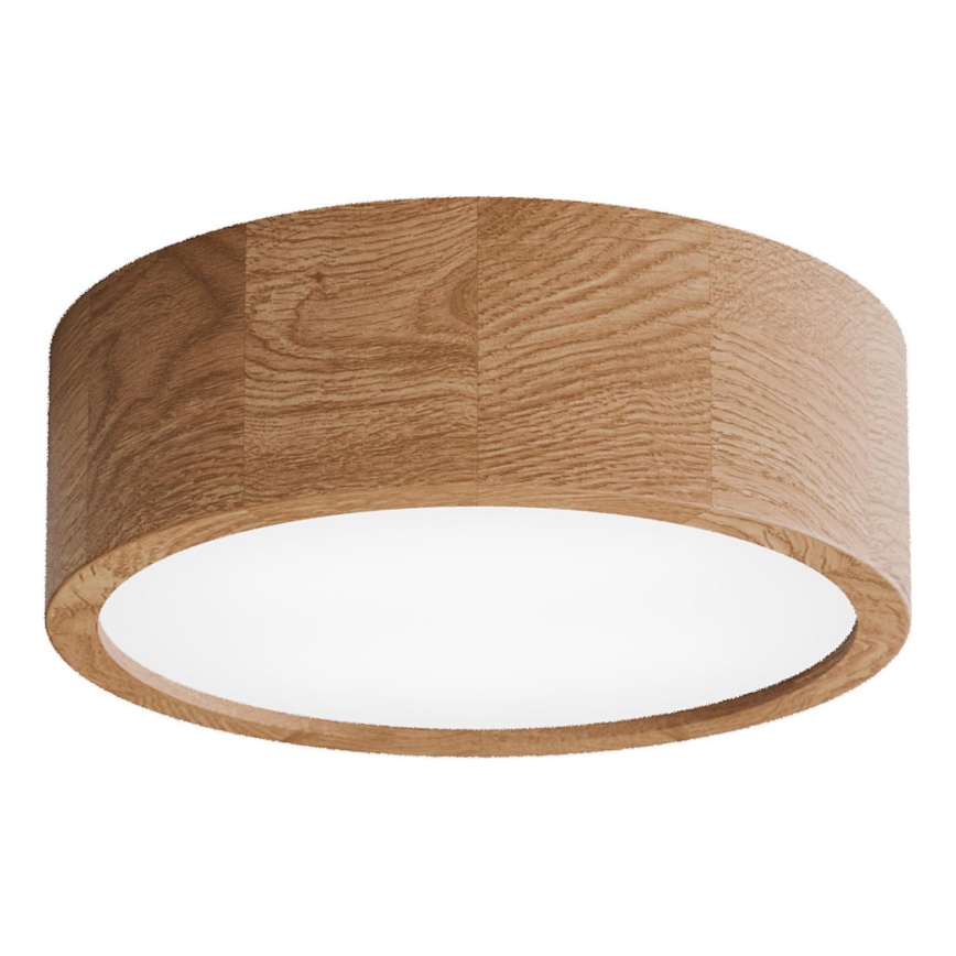Griestu lampa CLEO ar sensoru, 2xE27/24W/230V, Ø 27,5 cm, ozolkoka apdare