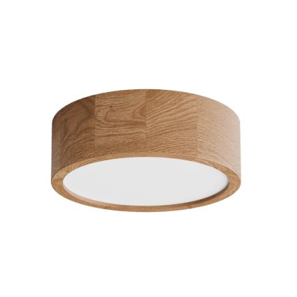 Griestu lampa CLEO ar sensoru, 2xE27/24W/230V, Ø 27,5 cm, ozolkoka apdare