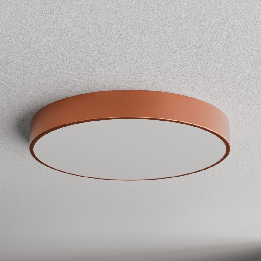 Griestu lampa CLEO ar kustības un krēslas sensoru, 5xE27/24W/230V, Ø 60 cm, vara krāsā