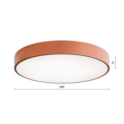 Griestu lampa CLEO ar kustības un krēslas sensoru, 5xE27/24W/230V, Ø 60 cm, vara krāsā