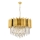Griestu lampa CRYSTALLINE 8xE27/40W/230V zelta