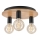 Griestu lampa DUSTY 3xE27/15W/230V d. 34 cm ozols/melna