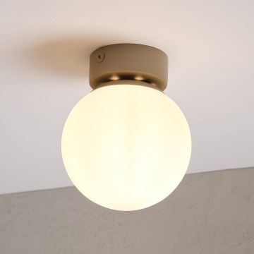 Griestu lampa ELIAS 1xE14/5W/230V Ø 13 cm bēša/balta