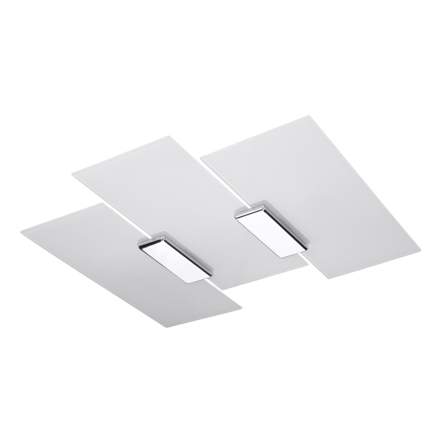 Griestu lampa FABIANO 3xE27/60W/230V balta/spīdīgi hromēts
