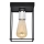 Griestu lampa FINN 1xE27/15W/230V melna/spīdīgi hromēts