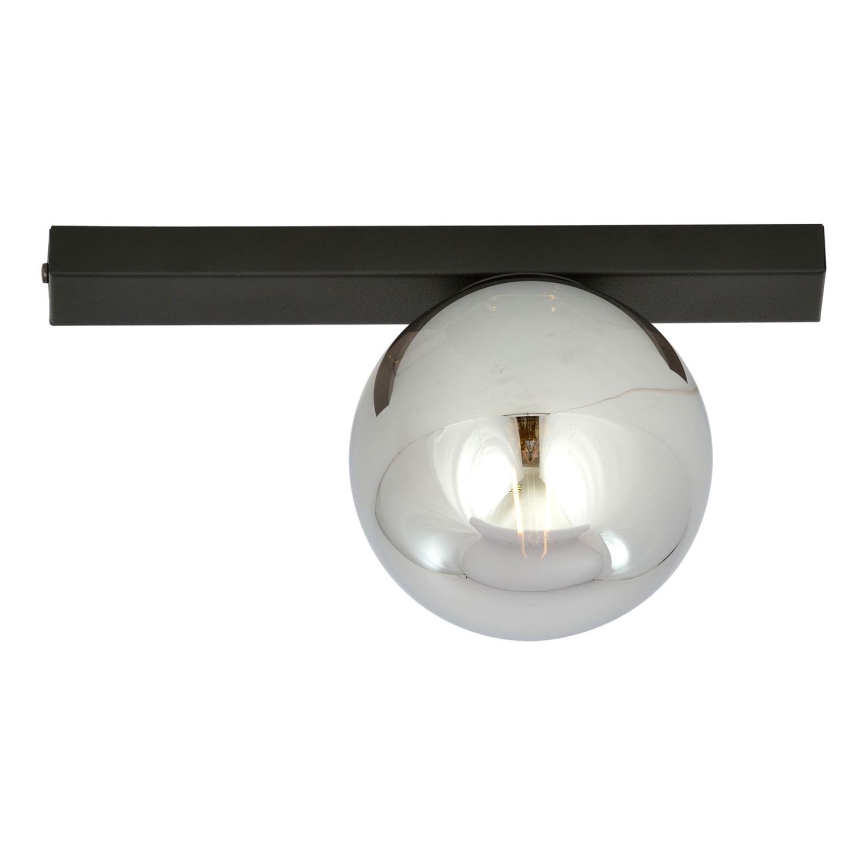 Griestu lampa FIT 1xE14/10W/230V melna/pelēka