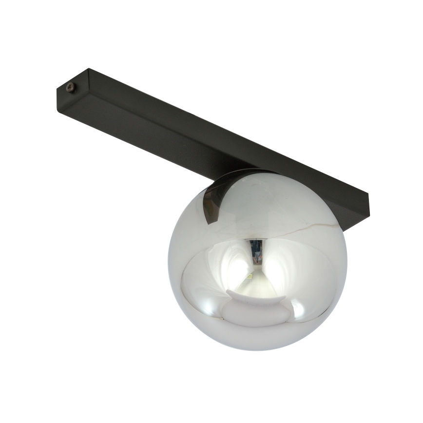 Griestu lampa FIT 1xE14/10W/230V melna/pelēka