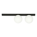 Griestu lampa FIT 2xE14/10W/230V melna/balta