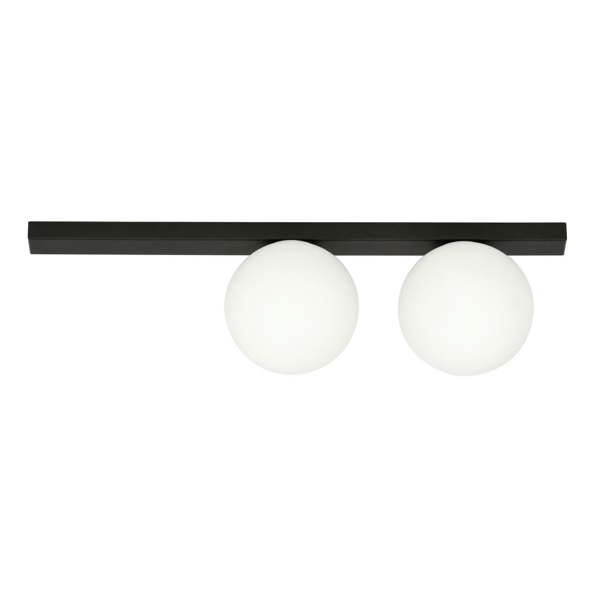 Griestu lampa FIT 2xE14/10W/230V melna/balta