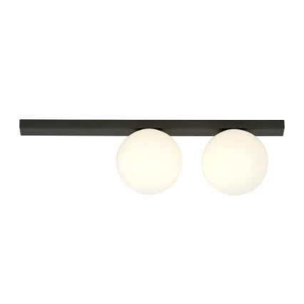 Griestu lampa FIT 2xE14/10W/230V melna/balta