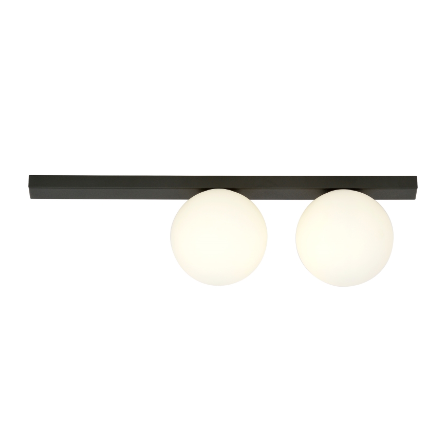 Griestu lampa FIT 2xE14/10W/230V melna/balta