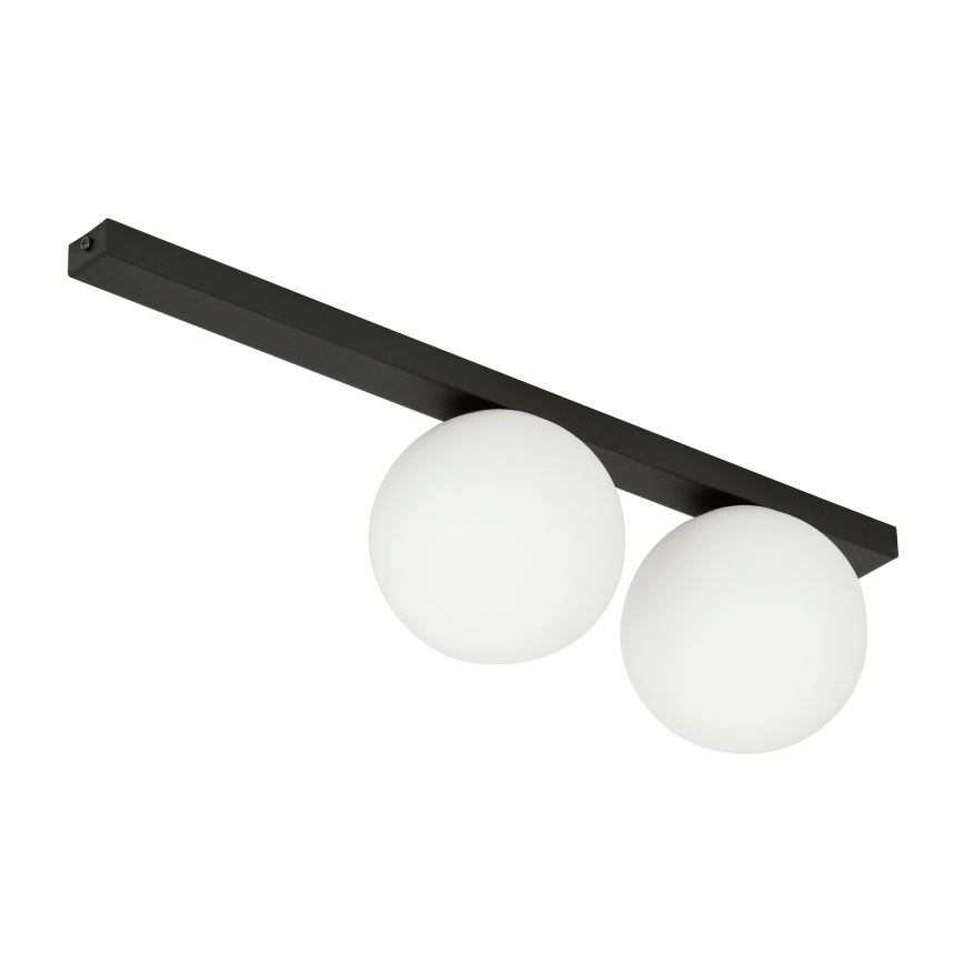 Griestu lampa FIT 2xE14/10W/230V melna/balta