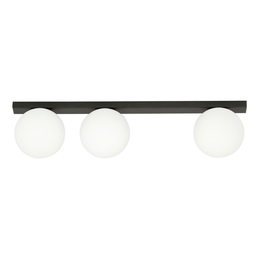 Griestu lampa FIT 3xE14/10W/230V melna/balta