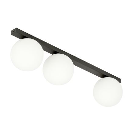 Griestu lampa FIT 3xE14/10W/230V melna/balta