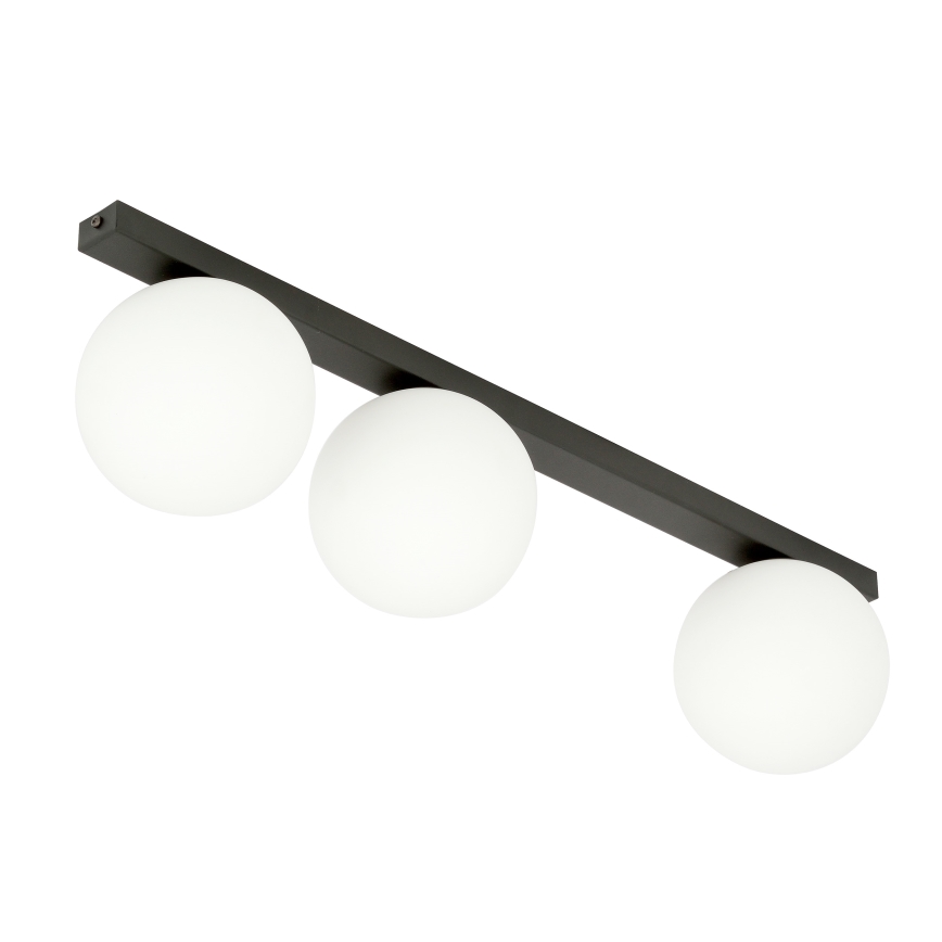 Griestu lampa FIT 3xE14/10W/230V melna/balta