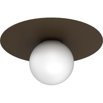 Griestu lampa FLAT 1xE27/15W/230V 55x60 cm brūna