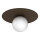 Griestu lampa FLAT 1xE27/15W/230V 55x60 cm brūna