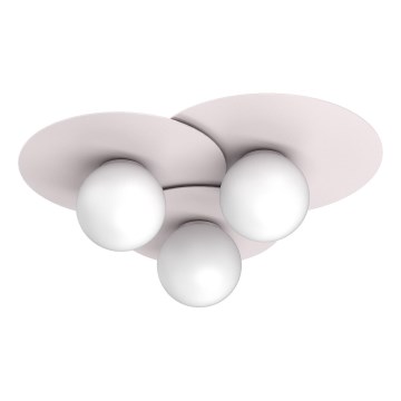Griestu lampa FLAT 3xE27/15W/230V 55x60 cm krēmkrāsaina
