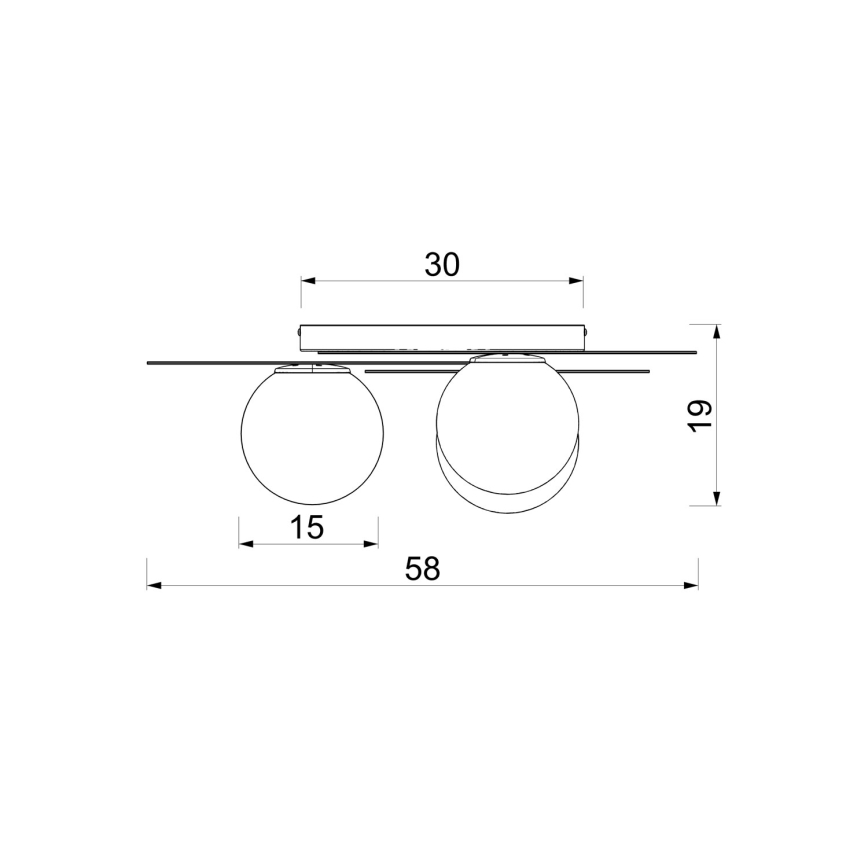 Griestu lampa FLAT 3xE27/15W/230V 55x60 cm krēmkrāsaina