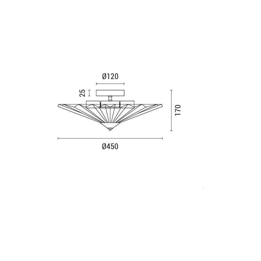 Griestu lampa FLOAT 5xE14/15W/230V balta