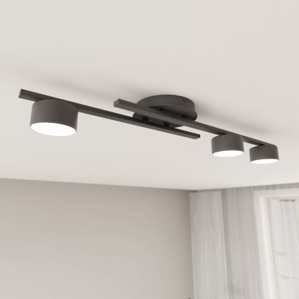 Griestu lampa FRAGMENT 3xGX53/12W/230V melna