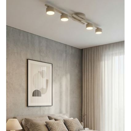 Griestu lampa FRAGMENT 4xGX53/12W/230V, bēšā krāsā