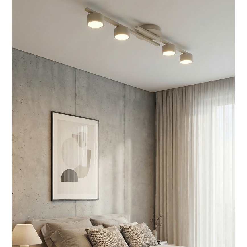 Griestu lampa FRAGMENT 4xGX53/12W/230V, bēšā krāsā