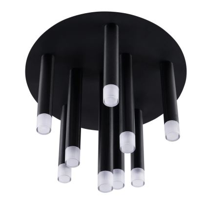 Griestu lampa GLAM 9xG9/8W/230V melna