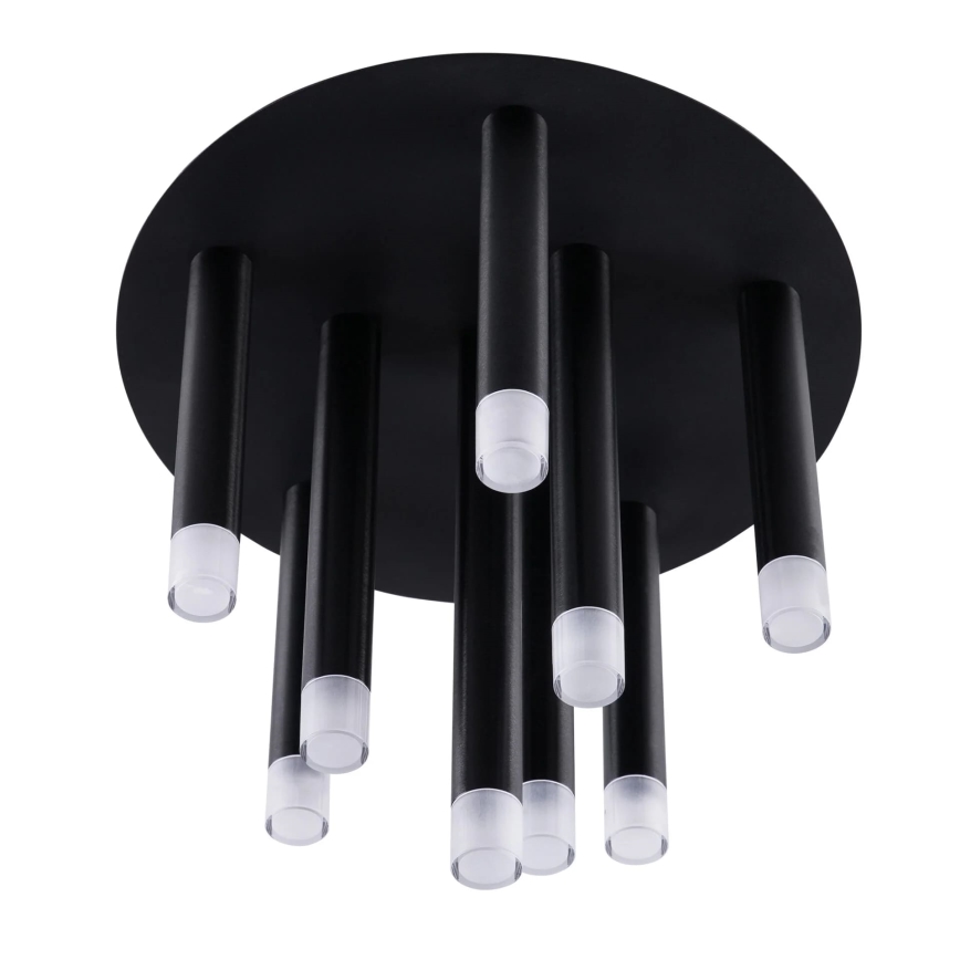 Griestu lampa GLAM 9xG9/8W/230V melna