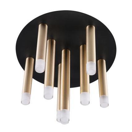 Griestu lampa GLAM 9xG9/8W/230V zelta