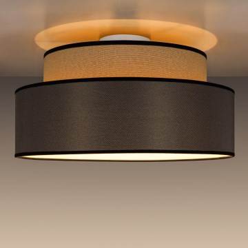 Griestu lampa GRACE 1xE27/60W/230V bēša/brūna