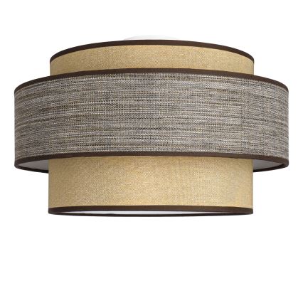 Griestu lampa GRACE 1xE27/60W/230V bēša/brūna