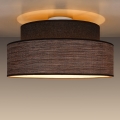 Griestu lampa GRACE 1xE27/60W/230V d. 40 cm brūna/bēša