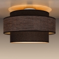 Griestu lampa GRACE 1xE27/60W/230V d. 40 cm brūna/bēša