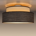 Griestu lampa GRACE 1xE27/60W/230V d. 40 cm krēmkrāsa/brūna