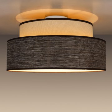 Griestu lampa GRACE 1xE27/60W/230V krēmkrāsa/brūna