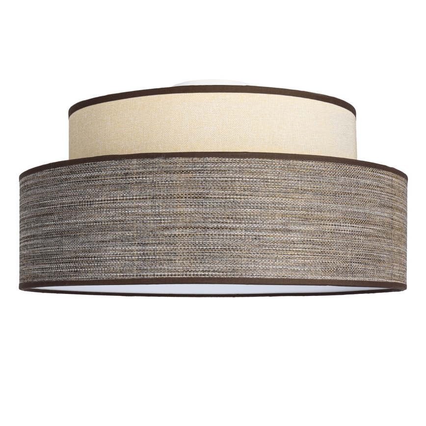 Griestu lampa GRACE 1xE27/60W/230V krēmkrāsa/brūna