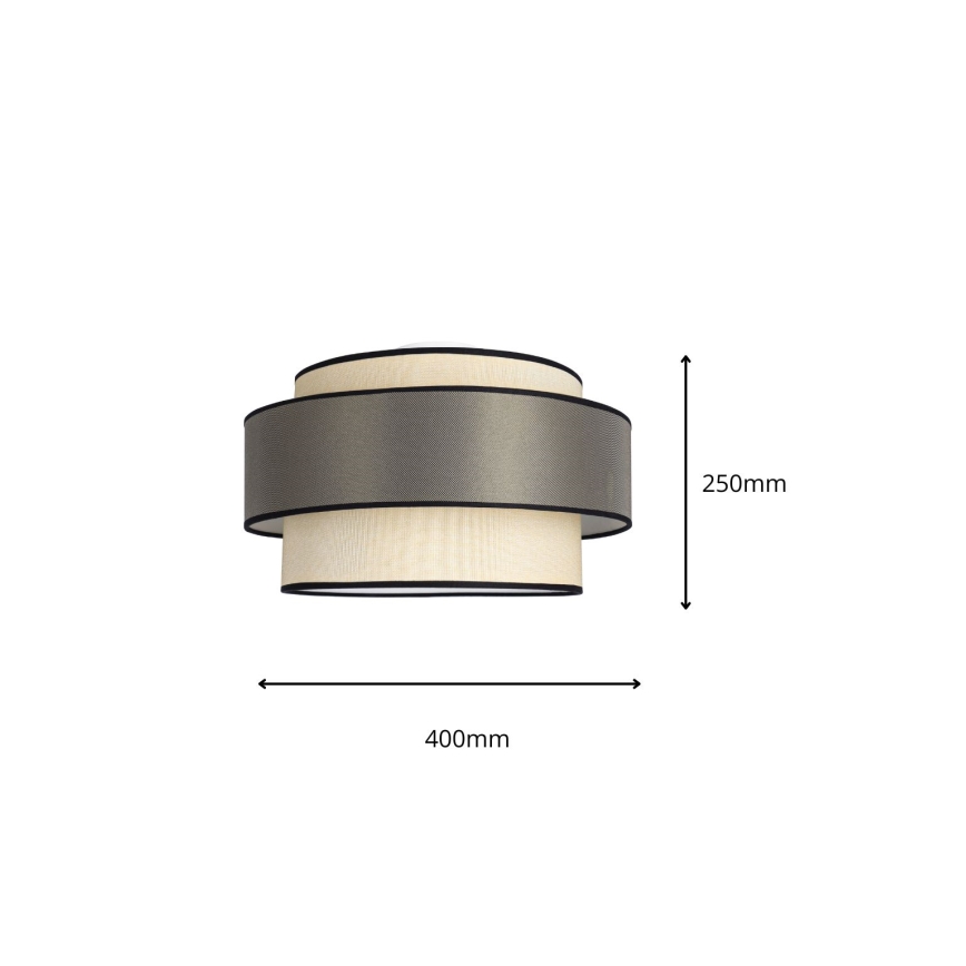 Griestu lampa GRACE 1xE27/60W/230V krēmkrāsa/pelēka