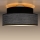 Griestu lampa GRACE 1xE27/60W/230V melna/pelēka
