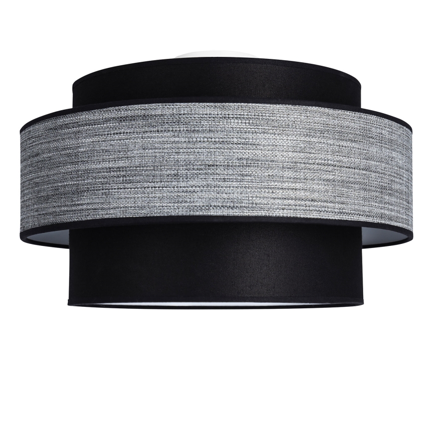 Griestu lampa GRACE 1xE27/60W/230V melna/pelēka