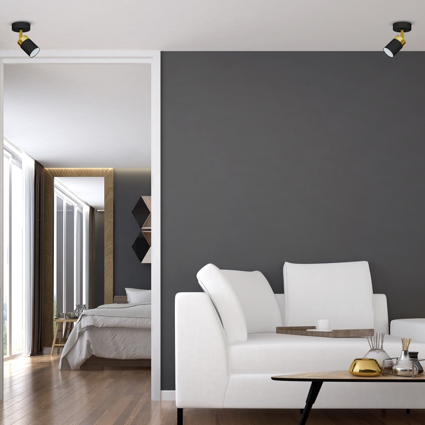 Griestu lampa JOKER 1xGU10/25W/230V melns