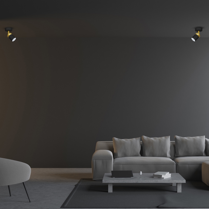 Griestu lampa JOKER 1xGU10/25W/230V melns