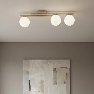 Griestu lampa KAIRO 3xE14/10W/230V bēša