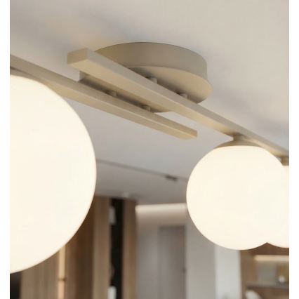 Griestu lampa KAIRO 3xE14/10W/230V bēša