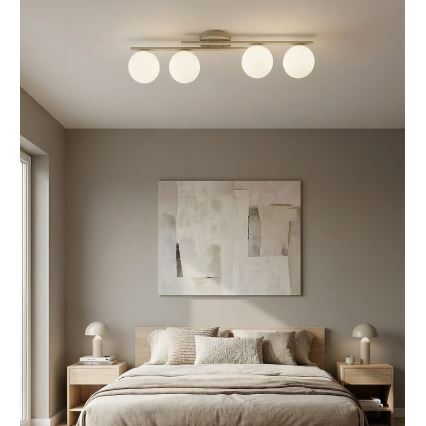 Griestu lampa KAIRO 4xE14/10W/230V bēša