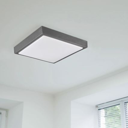 Griestu lampa KAZIMIERZ 2xE27/20W/230V 29,5x29,5 cm melna