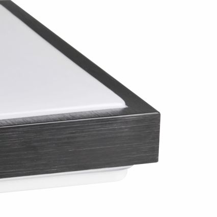 Griestu lampa KAZIMIERZ 2xE27/20W/230V 29,5x29,5 cm melna