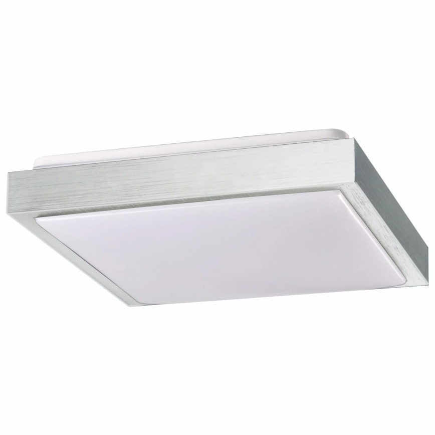 Griestu lampa KAZIMIERZ 2xE27/20W/230V 29,5x29,5 cm sudraba